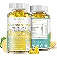 GREENPEOPLE Magnesium Glycinate Gummies 400mg - Sugar Free Magnesium Potassium Supplement with Magnesium Malate, Vitamin D, B6, and CoQ10 for Calm Support & Sleep for Adults - Lemon Gummies