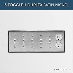 Switch Hits Satin Nickel Outlet Wall Plate | 5
