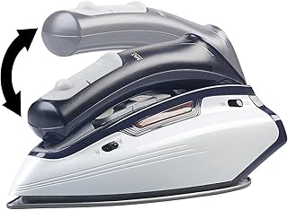 Sichler Haushaltsgeräte Reisebügeleisen: 2in1-Reise-Dampfbügeleisen mit klappbarem Griff, 1.150 W, 110/230 Volt (Glätteisen)