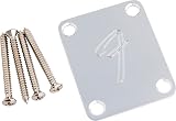 Fender 4-Bolt Vintage-Style Neck Plate F Logo Chrome