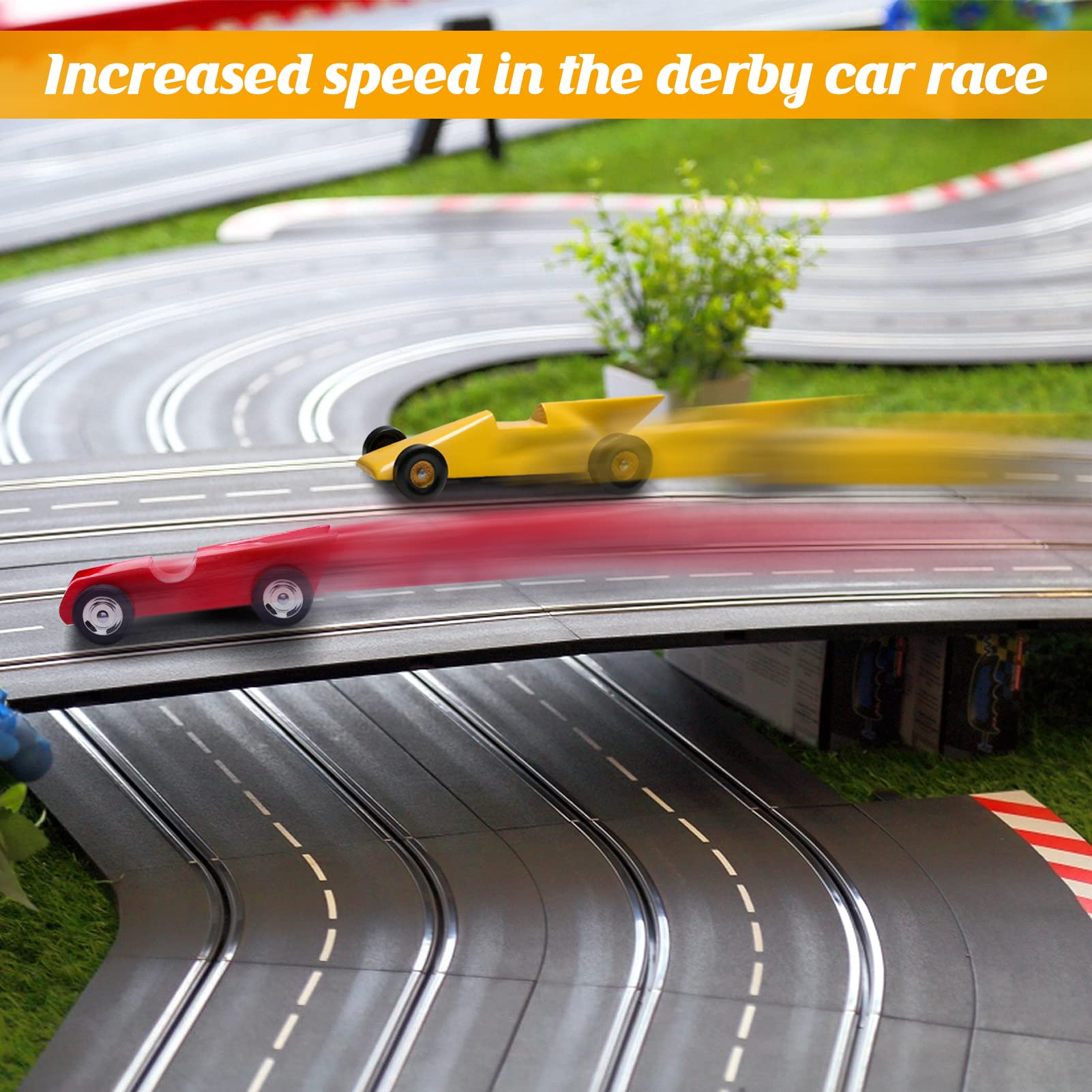 Stick On Flex Tungsten Weights for Derby Car- 3OZ Cuttable Derby Cars Pinewood Weights to Speed Up Your Car, Incremental Cylinders Car Weights Tungsten Canopy Weight for Faster Speed, 4Pcs