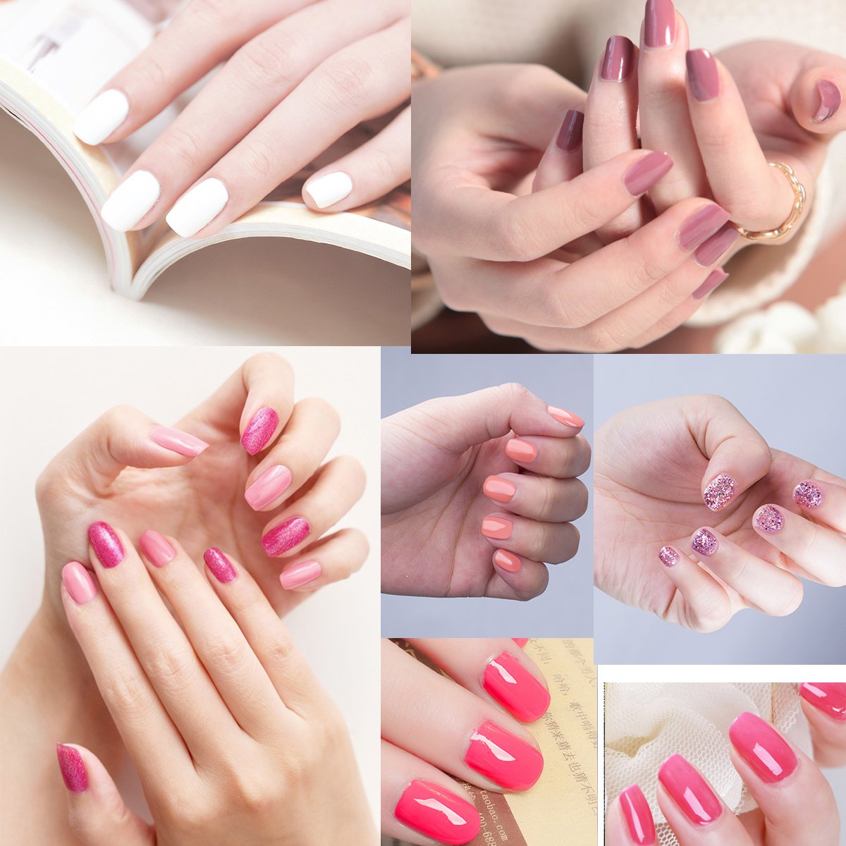 Perfect Summer Gel Nail Polish Set - Nail Art Soak Off Nail Gel , Manicure Salon , 10ml each botttle #17