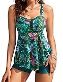Kate Kasin Women's Tankini Swimwear Tummy Control