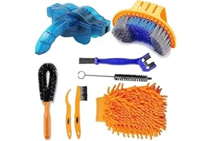 QeeHeng Bike Cleaning kit Precision Bicycle Cleaning Brush Tool Set Including Bike Chain Cleaner Brush, suitable for Mountain