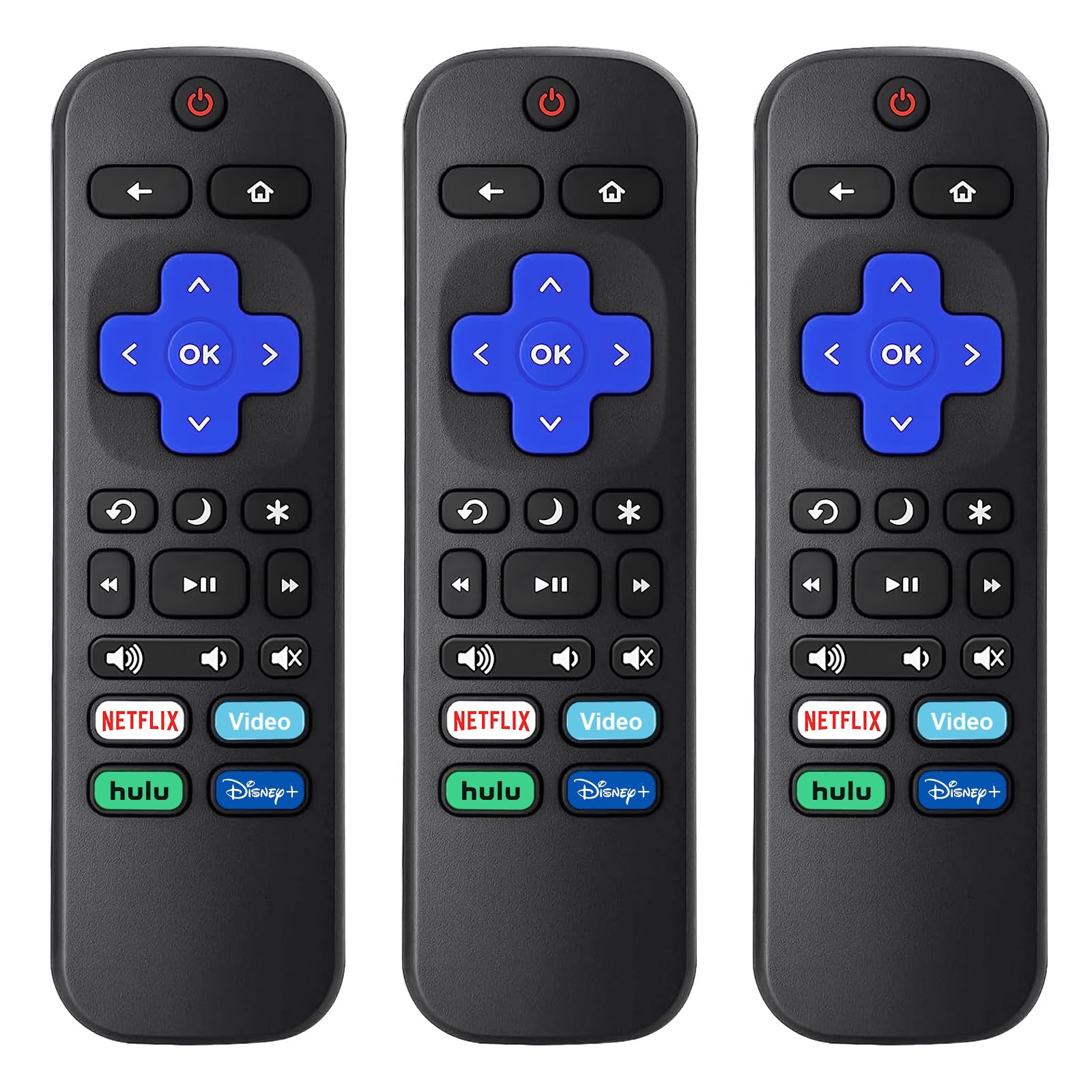 Photo 1 of (3 Pack) Replacement Remote for Roku-TV-Remote,Compatible for All Onn-Hisense-TCL-Westinghouse-Sharp-Philips-Element Roku TV Remotes