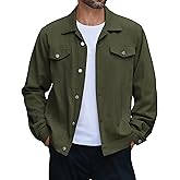 COOFANDY Men's Cotton Denim Jacket Lightweight Trucker Western Jackets Casual Fashion Jean Coat