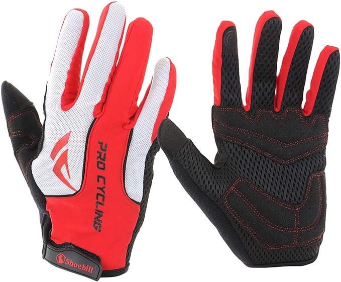 Amazon Shoebill サイクルグローブ サイクリンググローブ 自転車 グローブ 手袋 登山グローブ フルフィンガー 長指 春 秋 冬 メンズ レディース スマホ対応 パッド有 Lサイズ ホワイト サイクル 自転車 グローブ 通販