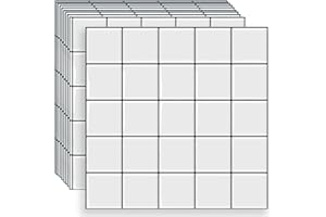 DEWOO Square Peel and Stick Backsplash Tiles Self Adhesive Subway Checkered Grid for Kitchen Bathroom Wall White (10-Sheet,12"×12")
