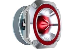 Audiopipe Heavy Duty Super Tweeter (ATR-4053-RED), 400 Watts, Die Cast Aluminum Frame, Candy Red, Diamond Chrome Cutting Fnis