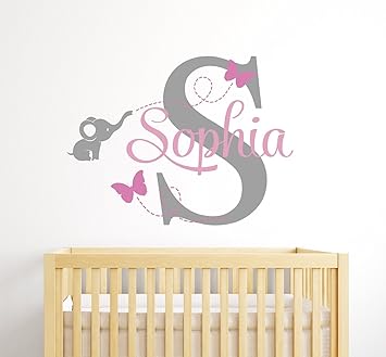 baby room name on wall