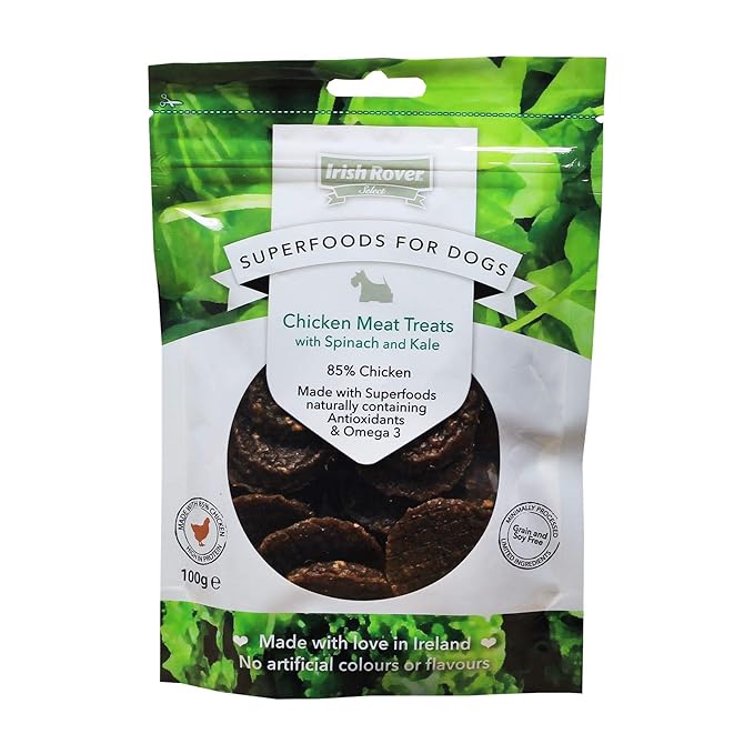 Irish Rover Superfoods Mini Burger with Spinach & Kale 100g Amazon.co.uk Pet Supplies