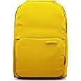 BREVITE The Backpack- Casual daypack backpacks for every function. Compact but spacious 18L aesthetic traveling backpack with laptop compartment. (Yellow)