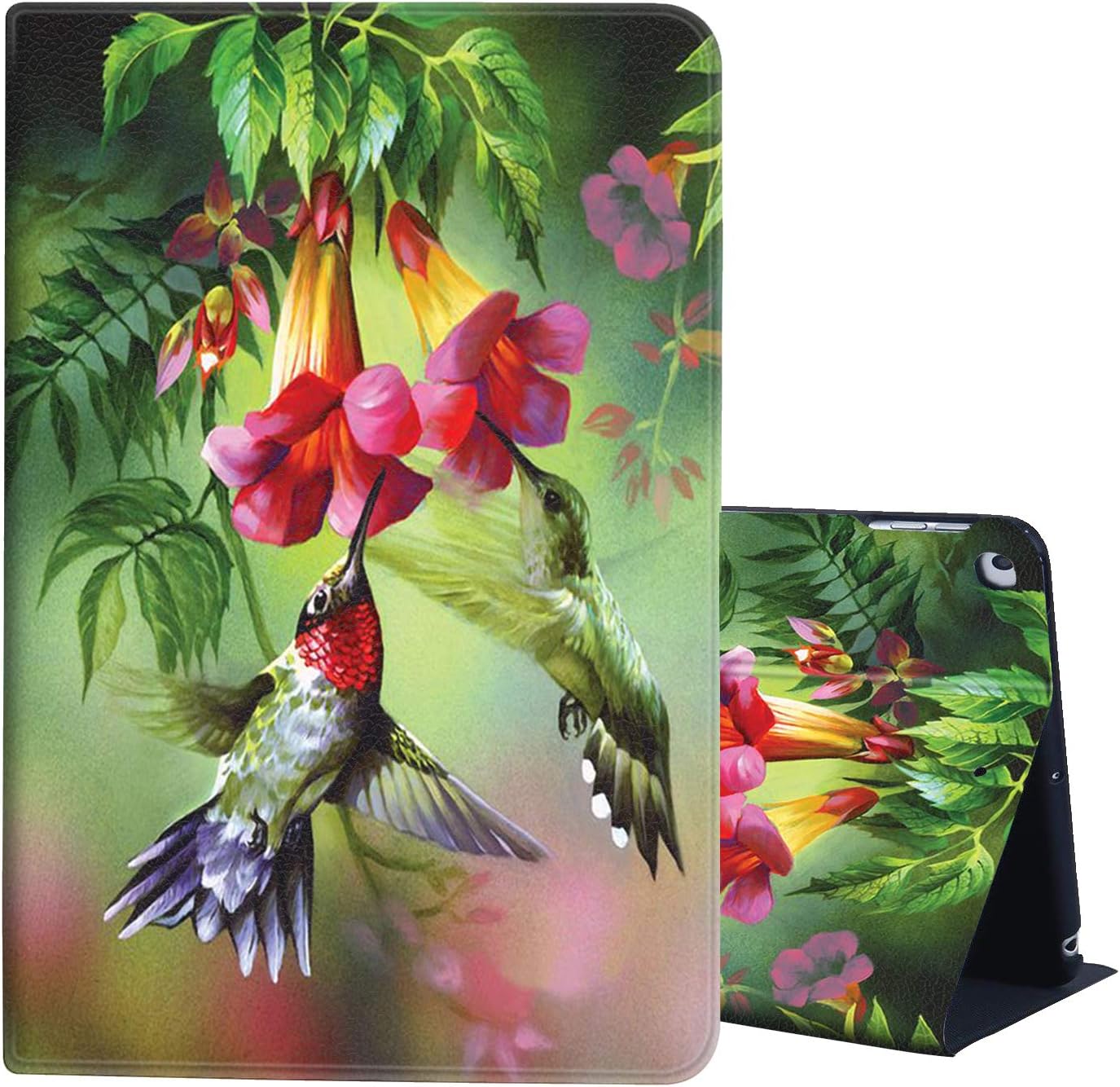 iPad 8th Gen Case 2020, iPad 10.2 Case, AIRWEE Slim Lightweight Stand Cover with Auto Wake/Sleep for Apple iPad 7th/8th Genneration 2019/2020,Bird in Flower