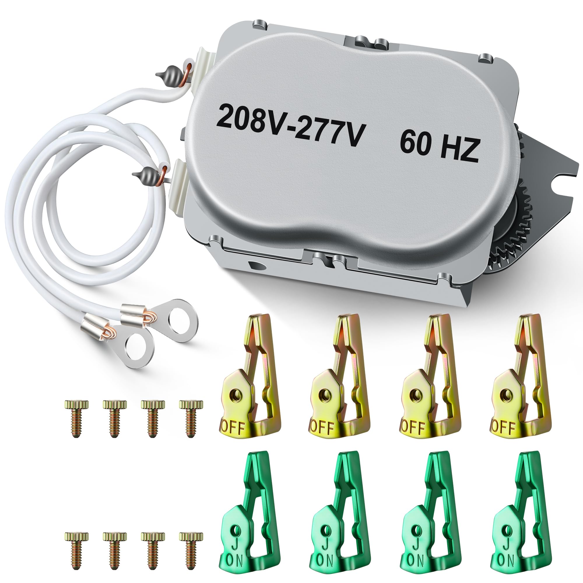 Photo 1 of Dreyoo 208/277V 60Hz Pool Timer Replacement Motor Compatible with WG1573-5 Time Clock Motor with ON Off Trippers(1 Pack)