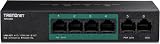 TRENDnet TPE-S50 6-Port Fast Ethernet PoE+ Switch 60W 4 PoE Ports Metal Fanless view 10