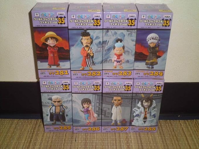 Amazon ワンピース ワールドコレクタブルフィギュア Vol 35 全8種 8体 ヴェルゴ モモの助 スモーカー たしぎ シーザークラウン 他 フィギュア ドール 通販