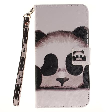 Anlike Samsung Galaxy S6 Edge Plus /G9280 (5,7 Zoll) Hülle, Handyhülle / Schutzhülle / Ledertasche / Tasche / Case / Cover / Flip Brieftasche [Panda] Bookstyle Kartenfach Standfunktion Handytasche mit Abnehmbar Handy Lanyard für Samsung Galaxy S6 Edge Plus /G9280 (5,7 Zoll))
