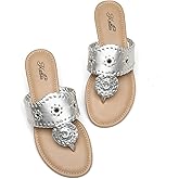 katliu Women's Flat Sandals Flip Flop Sandals Dressy Thong Sandals