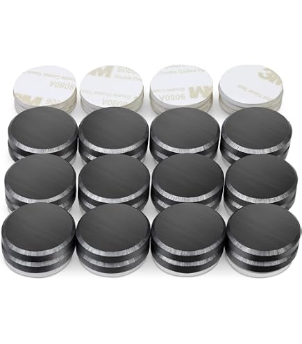 Self-stick Magnets Flexible Round Magnets With Adhesive Backing (50 ...