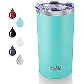 HASLE OUTFITTERS 12 oz Skinny Tumbler, Stainless Steel Insulated Slim Tumbler with Lid, Reusable Double Wall Travel Coffee Mug, Durable Powder Coated Travel Water Cup(Mint Green,1)