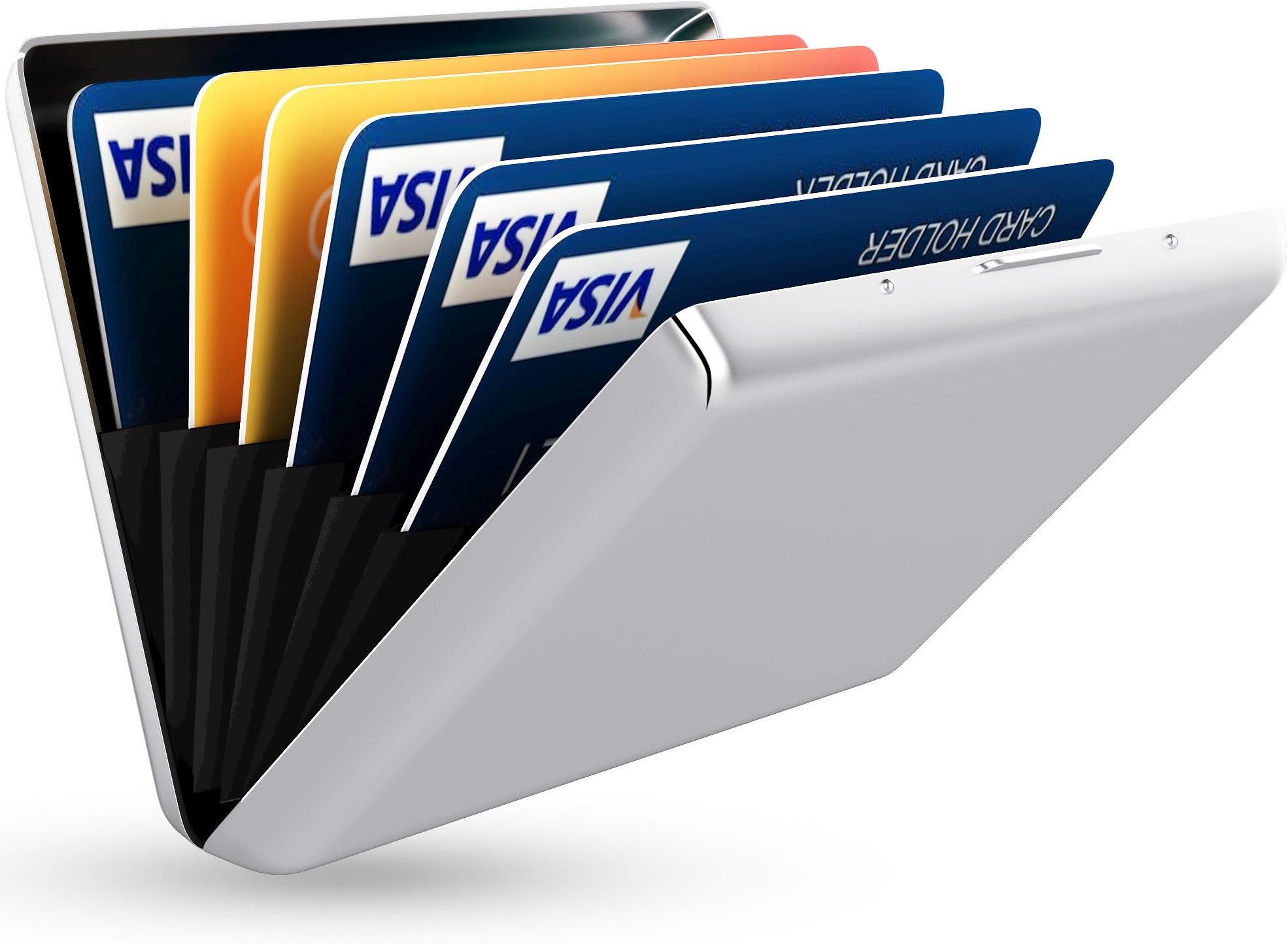 Besslly Credit Card Holder Stainless Steel Business ID Cards Case Travel Mental Wallet