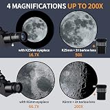 BEBANG Telescope for Astronomy 70mm 400/70 Pro Refractor with Tripod Phone view 2