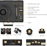 Trynnay Record Player 3 Speed Bluetooth Portable Suitcase Vinyl Player view 4