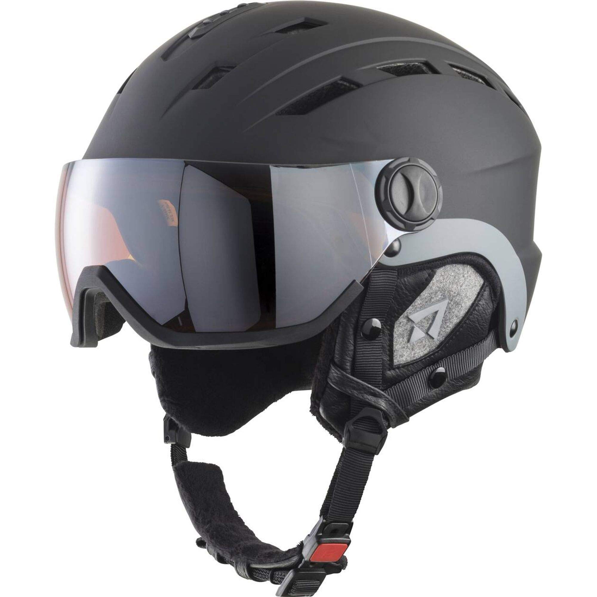 Tecnopro Men Titan Photochromic ski helmet Ski Helmet - Black/Chrome, M/L