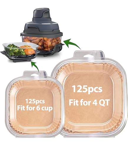 Air Fryer Grill Pan voor Ninja Air Fryers, 8,2 IN Premium Ronde Air Fryer Accessoires Lade Grillplaat Crisper Plate Vervangende Onderdelen met Rubberen Bumpers voor Ninja Foodi, antiaanbaklaag