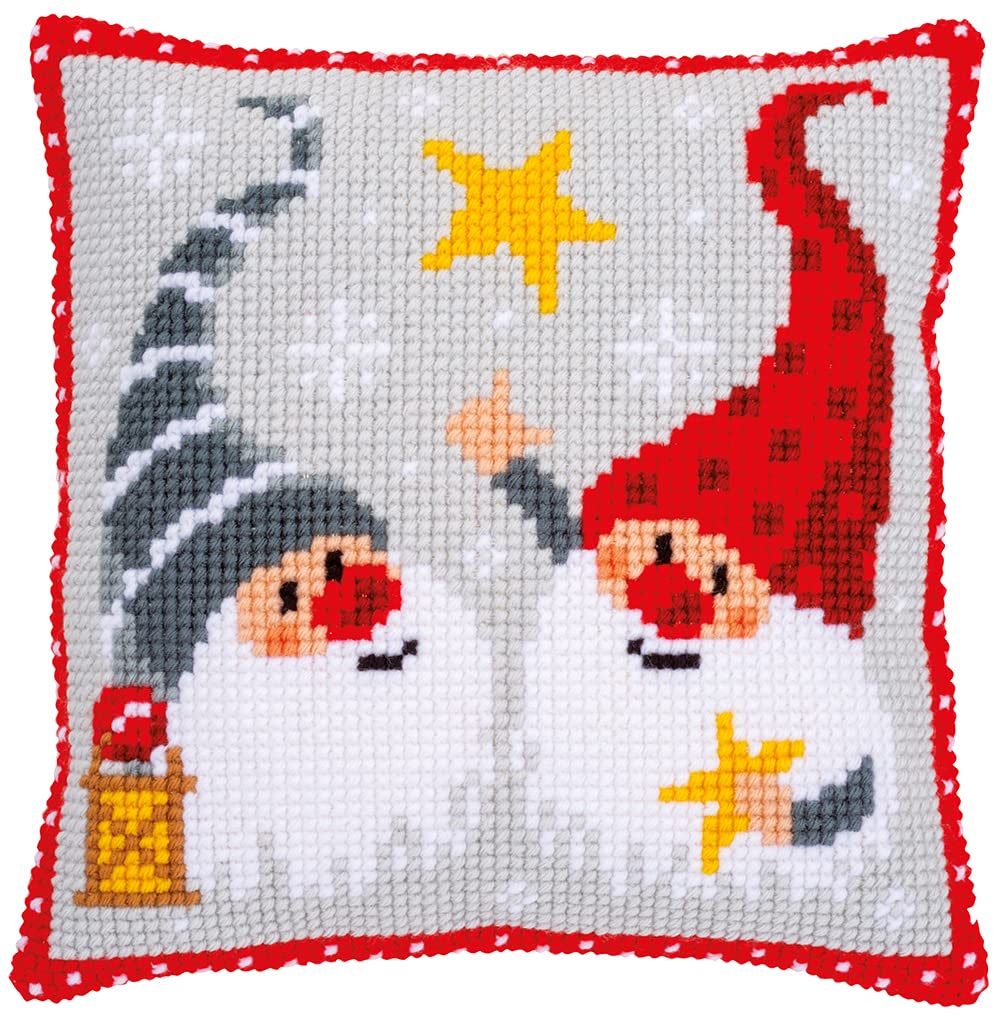 Vervaco PN-0172634 Cross Stitch Cushion, Multi-Colour, 40 x 40 cm