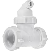 Watts Premier 1-1/2" Universal RO Drain Line Adapter 3/8" Tubing White | No Drilling Required Reduces Reject Water Noise Fits Single Or Multi-Compartment Sinks No Disposal Or Tools Needed