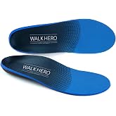 WalkHero Arch Support Inserts for Women Men, Relieve Plantar Fasciitis | Orthotic Insoles for Foot Pain Arch Pain, Flat Feet Insole Reduce Muscle Fatigue Absorb Shock (Mens 5-5 1/2 | Womens 7-7 1/2)
