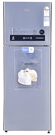 Whirlpool 340L 2 Star Frost Free Double Door Refrigerator (PRO 355 ELT ILLUSIA STEEL (2S), Illusia Steel)