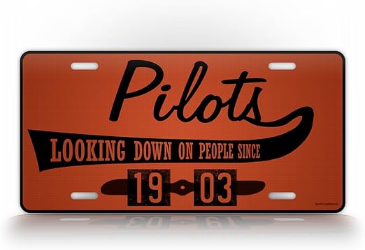 Amazon Com Signsandtagsonline Pilot Gift License Plate Airplane