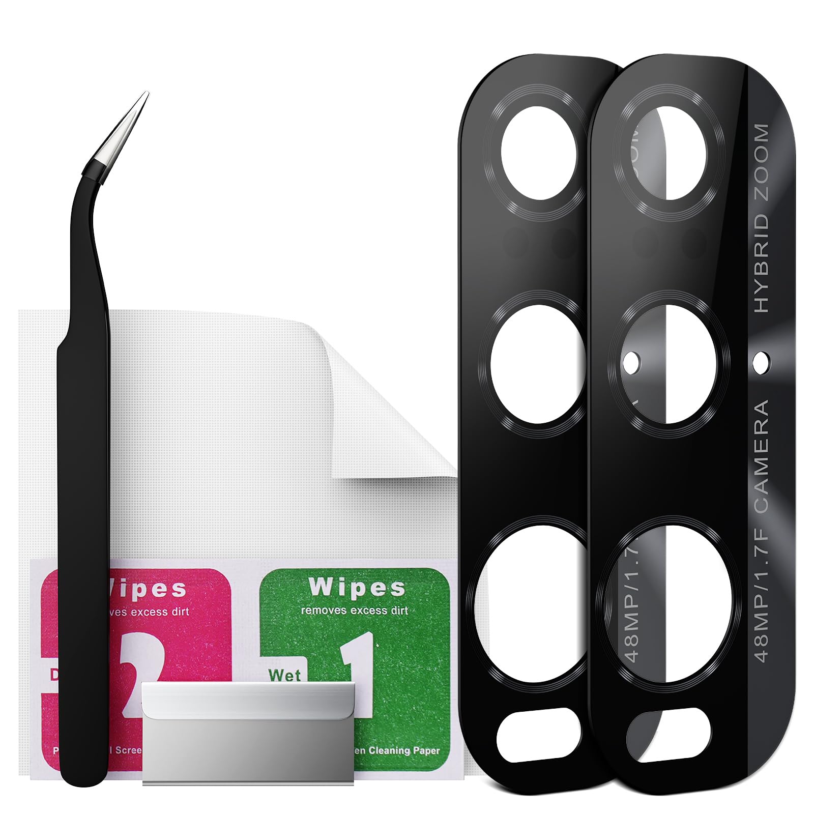 Eonpam 2 Pack Camera Glass Replacement for OPPO Find X2 HD Rear Lens Glass + Repair Kit