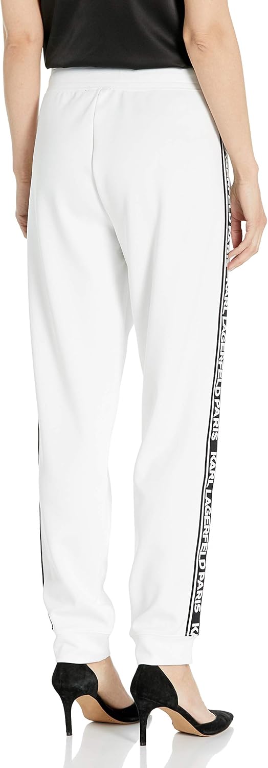 Karl Lagerfeld Paris Women's Logo Taping Jogger Pant: Clothing