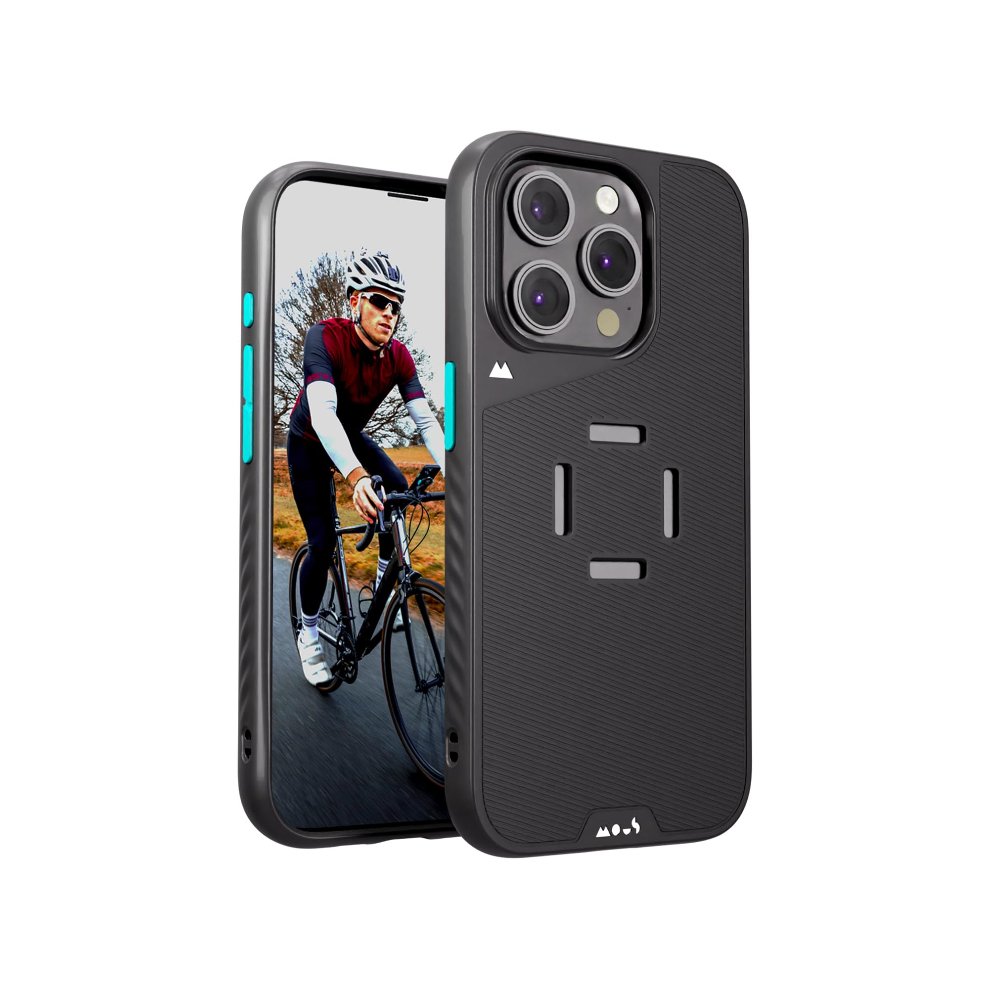 Mous - IntraLock Phone Case for iPhone 14 Pro Max Case - MagSafe Compatible with IntraLock Technology for Mechanical Mounting Black — image 1