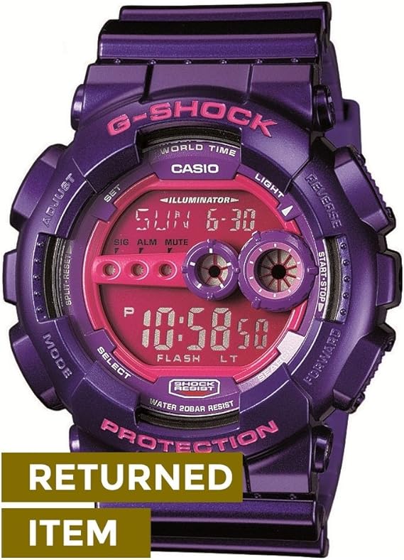 CASIO G-Shock GD-100SC-6ER - Reloj de Caballero de Cuarzo, Correa de Resina Color Morado