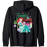 Disney Princess Christmas Jingle Shells Little Mermaid Ariel Zip Hoodie