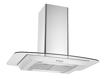 Cookology Flid900gl 90cm Island Chimney Cooker Hood In Stainless
