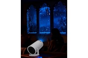 VistaCast Mini 210° Smart Projector with Extra Large-Screen Display | 20+ Window Scenes | Castle Window Projector, 100” Scree