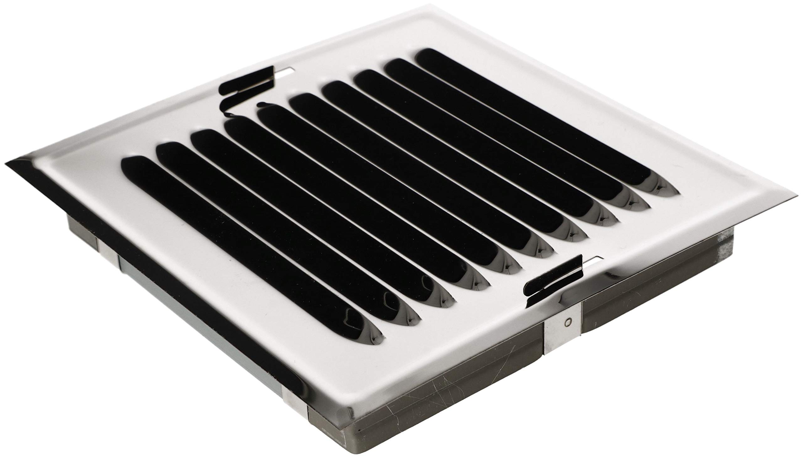 KOTARBAU® Ventilation Grille 14 x 14 cm Stainless Steel with Insect Net, Modern Style, Silver