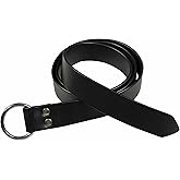Mythrojan Medieval O Ring Belt Viking Leather Belt with 100% Genuine Leather for Medieval Events, LARP, Renaissance, Renfaire