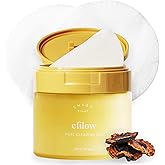 efilow Chaga Mushroom Biome Pore Clearing Pad, Vegan Facial Exfoliating Toner Pads with AHA BHA PHA LHA, 70 Pads 190g