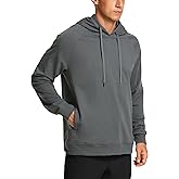 CRZ YOGA Hoodies for Men French Terry Hooded Sweatshirts Workout Athletic Casual Pullover Tops with Pocket