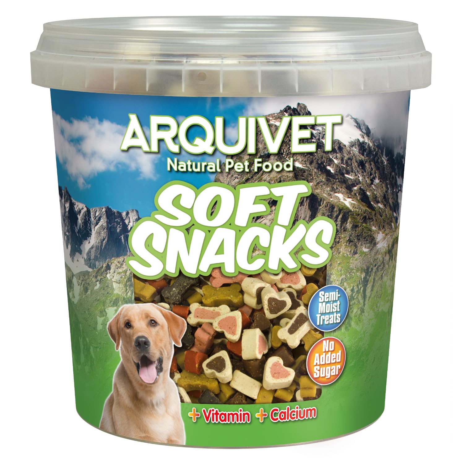 Arquivet - Soft Snacks - Bones and hearts mix - 800 g - Dog treats