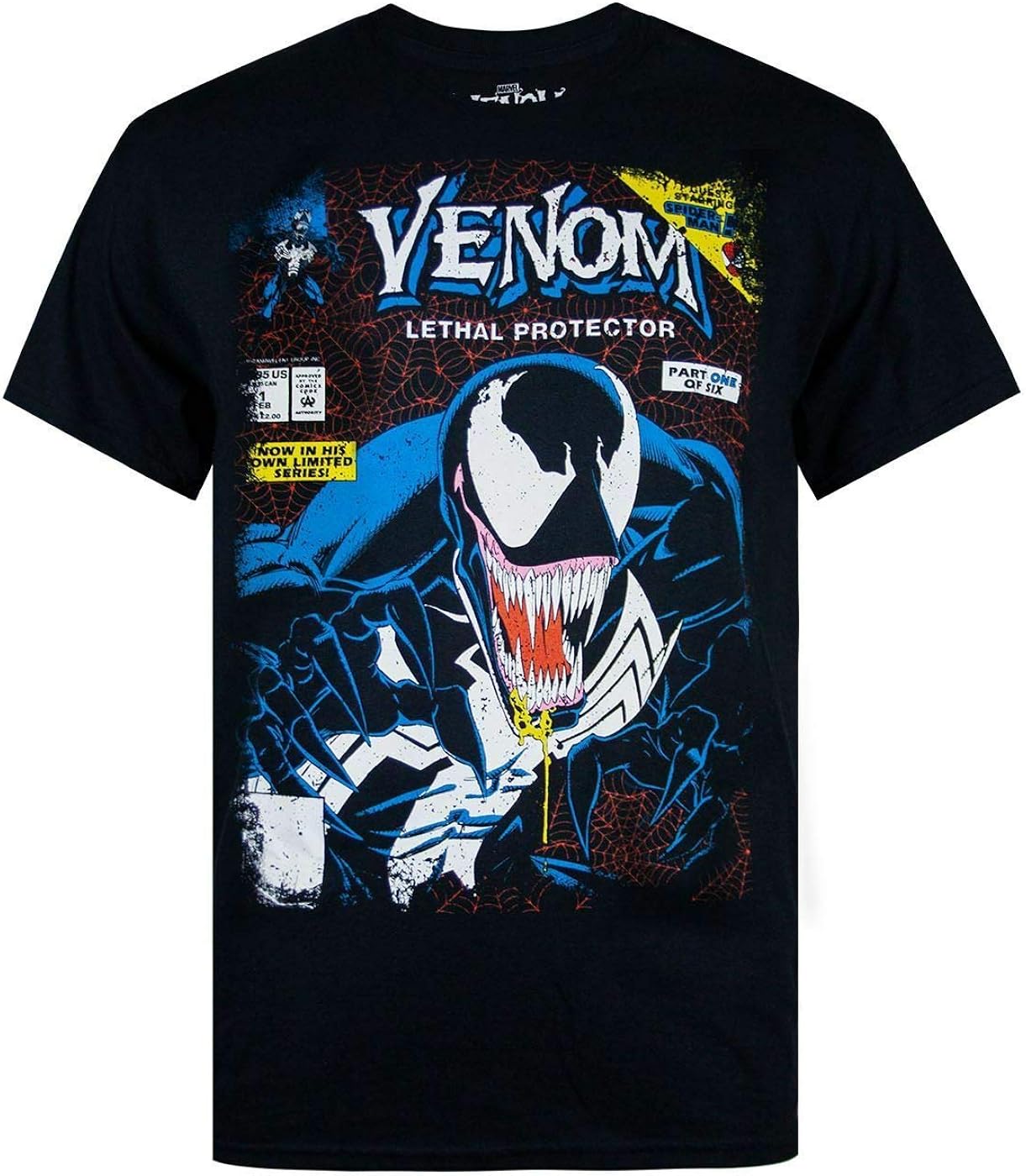 Maglietta Cotton Division Venom City Fire - T-shirt Uomo Donna Cotone Con Scollo A U E Manica Corta