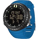 findtime Mens Digital Watch Tactical Waterproof Large Numbers Alarm Countdown Stopwatch Sports Minimalist Running Military Watches for Men Simple Electronic Wristwatch
