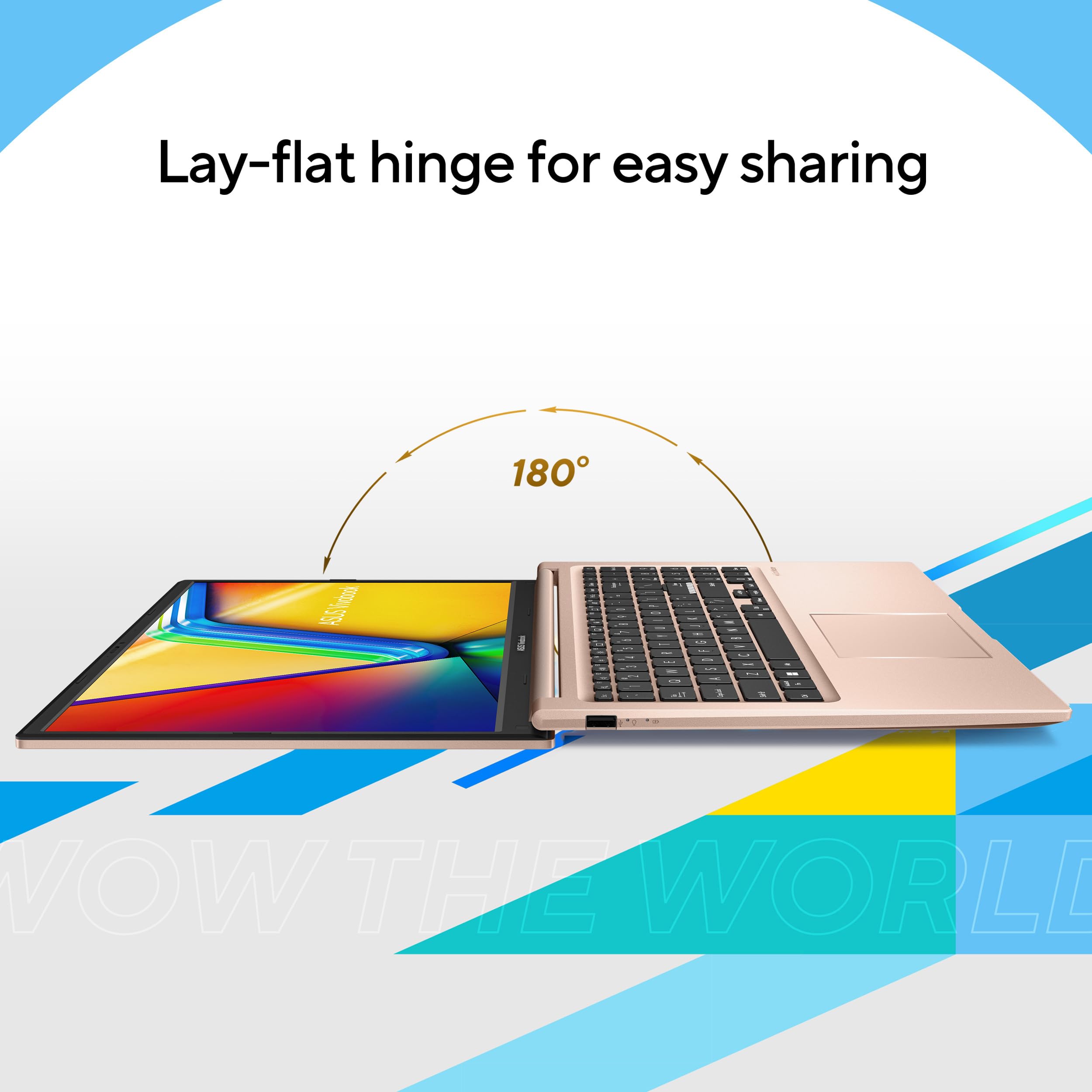 ASUS Vivobook 15 Laptop, 15.6” FHD Touch Display, Intel Core i5-1334U, Intel Iris Xe Graphics, 16GB Memory, 512GB SSD, Champagne, F1504VA-AB56-PK