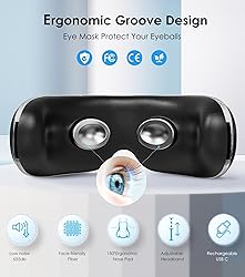 BOQUBOO Eye Massager with Heat and Cooling for